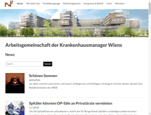 Tablet Screenshot of krankenhaus-management-wien.at